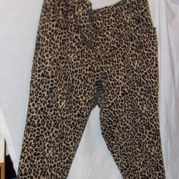 Leopard Pant -Cotton 5 pocket- Size 24 - Picture 1 of 1